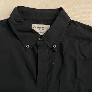 Croft & Barrow XL black pattern shirt